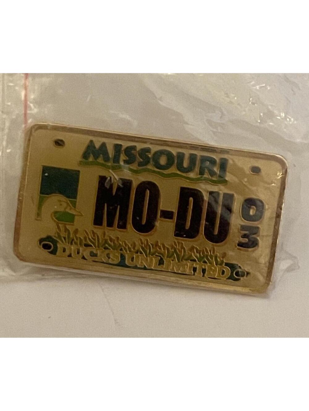 Missouri License Plate Unlimited DU Utah State Pin 2003